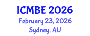International Conference on Mathematical Biology and Ecology (ICMBE) February 23, 2026 - Sydney, Australia