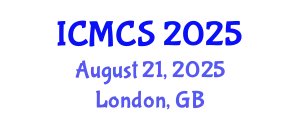 International Conference on Mathematics and Computational Science (ICMCS) August 21, 2025 - London, United Kingdom