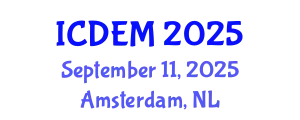 International Conference on Disaster and Emergency Management (ICDEM) September 11, 2025 - Amsterdam, Netherlands