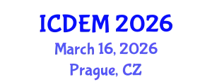 International Conference on Disaster and Emergency Management (ICDEM) March 16, 2026 - Prague, Czechia