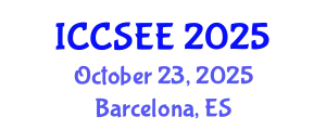 International Conference on Civil, Structural and Earthquake Engineering (ICCSEE) October 23, 2025 - Barcelona, Spain