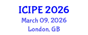 International Conference on Industrial and Production Engineering (ICIPE) March 09, 2026 - London, United Kingdom