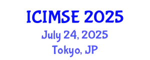 International Conference on Industrial and Manufacturing Systems Engineering (ICIMSE) July 24, 2025 - Tokyo, Japan