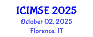 International Conference on Industrial and Manufacturing Systems Engineering (ICIMSE) October 02, 2025 - Florence, Italy