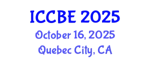 International Conference on Chemical and Biochemical Engineering (ICCBE) October 16, 2025 - Quebec City, Canada