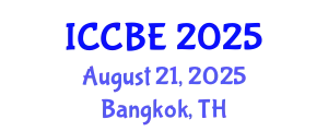 International Conference on Chemical and Biochemical Engineering (ICCBE) August 21, 2025 - Bangkok, Thailand