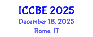 International Conference on Chemical and Biochemical Engineering (ICCBE) December 18, 2025 - Rome, Italy