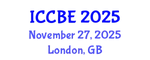 International Conference on Chemical and Biochemical Engineering (ICCBE) November 27, 2025 - London, United Kingdom