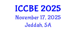 International Conference on Chemical and Biochemical Engineering (ICCBE) November 17, 2025 - Jeddah, Saudi Arabia
