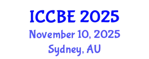 International Conference on Chemical and Biochemical Engineering (ICCBE) November 10, 2025 - Sydney, Australia