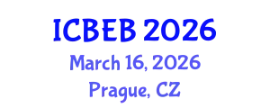 International Conference on Biochemical Engineering and Bioengineering (ICBEB) March 16, 2026 - Prague, Czechia