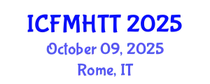 International Conference on Fluid Mechanics, Heat Transfer and Thermodynamics (ICFMHTT) October 09, 2025 - Rome, Italy