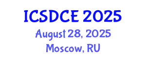 International Conference on Sustainable Design and Construction Engineering (ICSDCE) August 28, 2025 - Moscow, Russia