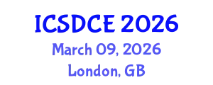 International Conference on Sustainable Design and Construction Engineering (ICSDCE) March 09, 2026 - London, United Kingdom