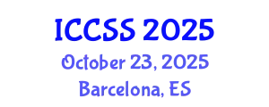 International Conference on Computational and Statistical Sciences (ICCSS) October 23, 2025 - Barcelona, Spain