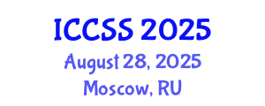 International Conference on Computational and Statistical Sciences (ICCSS) August 28, 2025 - Moscow, Russia