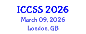 International Conference on Computational and Statistical Sciences (ICCSS) March 09, 2026 - London, United Kingdom