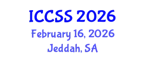 International Conference on Computational and Statistical Sciences (ICCSS) February 16, 2026 - Jeddah, Saudi Arabia