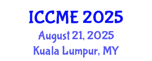 International Conference on Chemical and Molecular Engineering (ICCME) August 21, 2025 - Kuala Lumpur, Malaysia