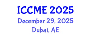 International Conference on Chemical and Molecular Engineering (ICCME) December 29, 2025 - Dubai, United Arab Emirates