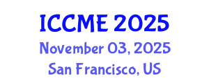 International Conference on Chemical and Molecular Engineering (ICCME) November 03, 2025 - San Francisco, United States