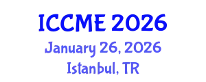 International Conference on Chemical and Molecular Engineering (ICCME) January 26, 2026 - Istanbul, Turkey