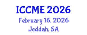International Conference on Chemical and Molecular Engineering (ICCME) February 16, 2026 - Jeddah, Saudi Arabia
