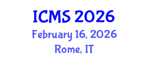 International Conference on Modeling and Simulation (ICMS) February 16, 2026 - Rome, Italy