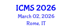 International Conference on Modeling and Simulation (ICMS) March 02, 2026 - Rome, Italy