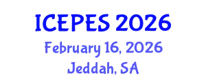 International Conference on Electrical Power and Energy Systems (ICEPES) February 16, 2026 - Jeddah, Saudi Arabia