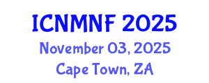 International Conference on Nuclear Materials and Nuclear Fuels (ICNMNF) November 03, 2025 - Cape Town, South Africa