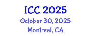 International Conference on Chemistry (ICC) October 30, 2025 - Montreal, Canada