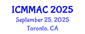 International Conference on Mathematical Modeling, Analysis and Computation (ICMMAC) September 25, 2025 - Toronto, Canada