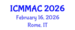 International Conference on Mathematical Modeling, Analysis and Computation (ICMMAC) February 16, 2026 - Rome, Italy