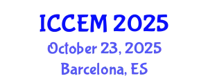 International Conference on Construction Engineering and Management (ICCEM) October 23, 2025 - Barcelona, Spain