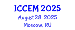 International Conference on Construction Engineering and Management (ICCEM) August 28, 2025 - Moscow, Russia