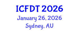 International Conference on Fluid Dynamics and Thermodynamics (ICFDT) January 26, 2026 - Sydney, Australia