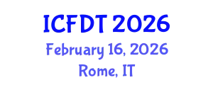 International Conference on Fluid Dynamics and Thermodynamics (ICFDT) February 16, 2026 - Rome, Italy