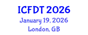 International Conference on Fluid Dynamics and Thermodynamics (ICFDT) January 19, 2026 - London, United Kingdom