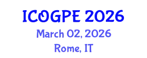 International Conference on Oil, Gas and Petrochemical Engineering (ICOGPE) March 02, 2026 - Rome, Italy