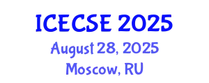 International Conference on Electrical, Computer and Systems Engineering (ICECSE) August 28, 2025 - Moscow, Russia