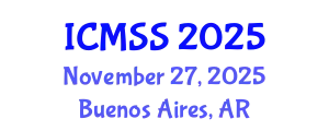 International Conference on Mathematical and Statistical Sciences (ICMSS) November 27, 2025 - Buenos Aires, Argentina