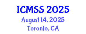 International Conference on Mathematical and Statistical Sciences (ICMSS) August 14, 2025 - Toronto, Canada