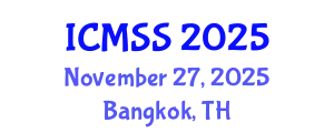 International Conference on Mathematical and Statistical Sciences (ICMSS) November 27, 2025 - Bangkok, Thailand