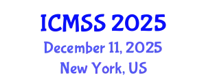International Conference on Mathematical and Statistical Sciences (ICMSS) December 11, 2025 - New York, United States