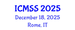 International Conference on Mathematical and Statistical Sciences (ICMSS) December 18, 2025 - Rome, Italy