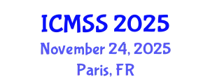 International Conference on Mathematical and Statistical Sciences (ICMSS) November 24, 2025 - Paris, France