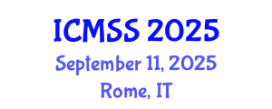 International Conference on Mathematical and Statistical Sciences (ICMSS) September 11, 2025 - Rome, Italy