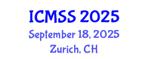International Conference on Mathematical and Statistical Sciences (ICMSS) September 18, 2025 - Zurich, Switzerland