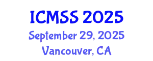 International Conference on Mathematical and Statistical Sciences (ICMSS) September 29, 2025 - Vancouver, Canada